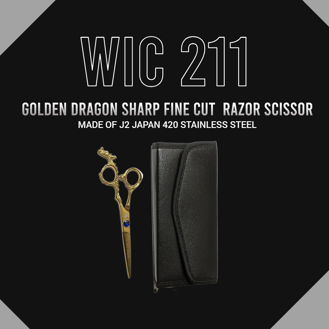 Golden Dragon Sharp Cut Razor Edge Babar Scissor 6.5"