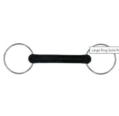 Large Ring Solid Rubber Mouth, 4.75"