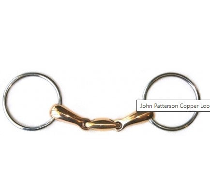 John Patterson Copper Loose Ring Snaffle - 4.5''