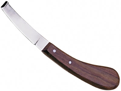 Left-Handed Hoof Knife With Wooden Handle BSTS-FT-3702