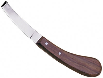 Right-Handed Hoof Knife With Wooden Handle BSTS-FT-3703