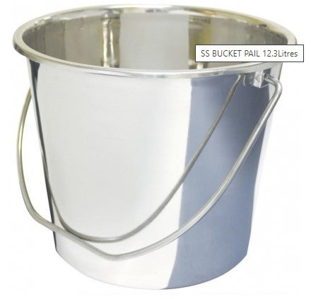 SS BUCKET PAIL 12.3Litres BSTS-HMF-1104