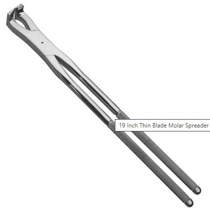 19 Inch Thin Blade Molar Spreader Upper & Lower BSTS-HMF-1016